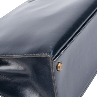 Hermès Bleu Boxcalf Kelly 32 Handbag