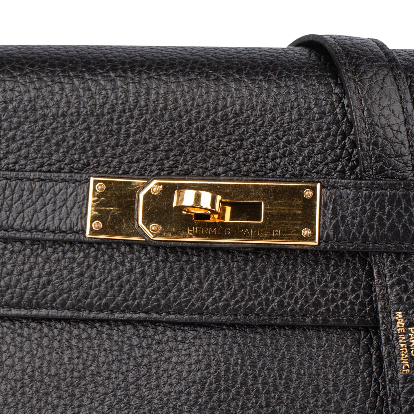 Hermès Noir Togo Leather Kelly 28 Handbag