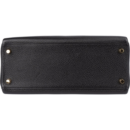 Hermès Noir Togo Leather Kelly 28 Handbag