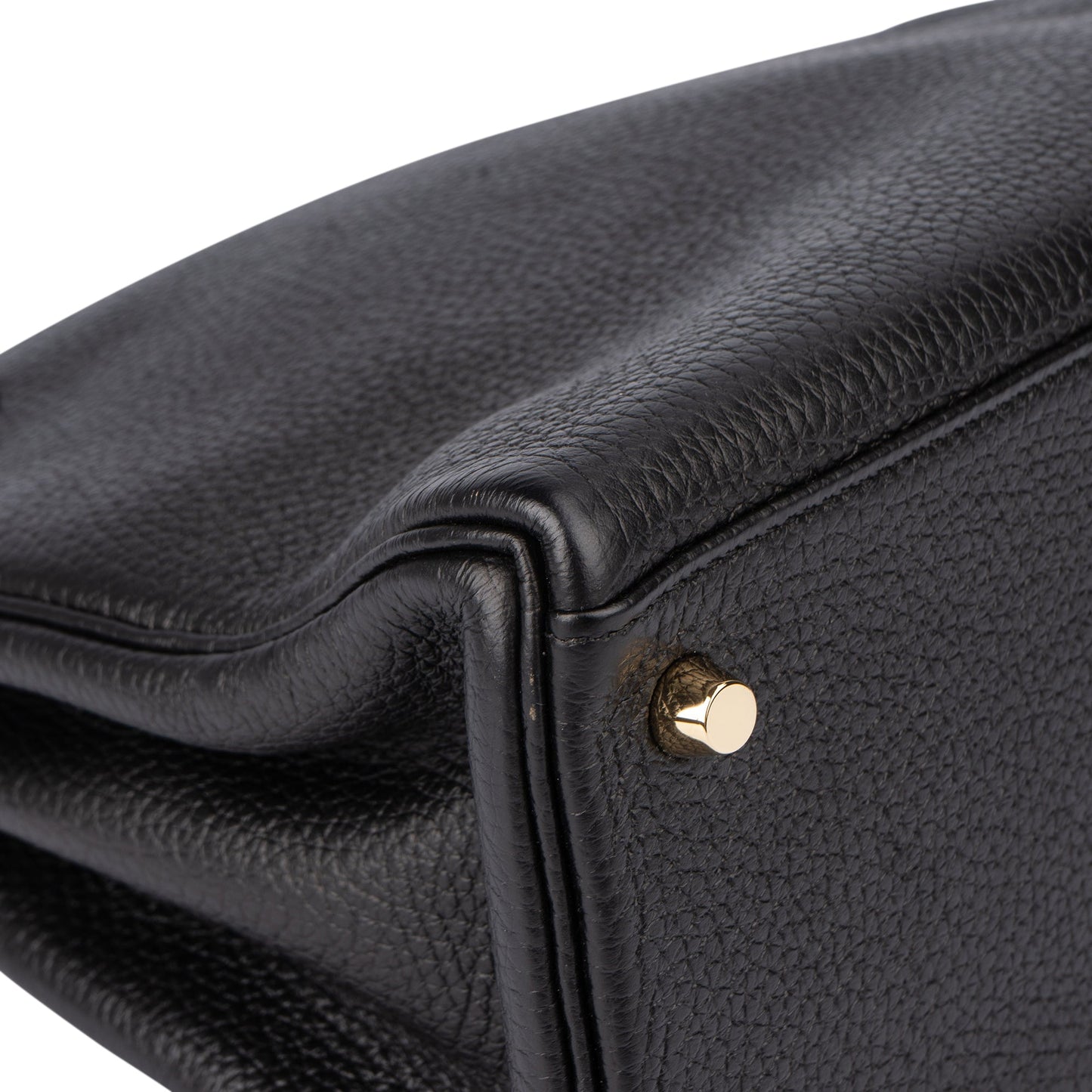 Hermès Noir Togo Leather Kelly 28 Handbag