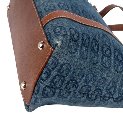 Gucci Monogram GG Denim Tote Abbey Handbag