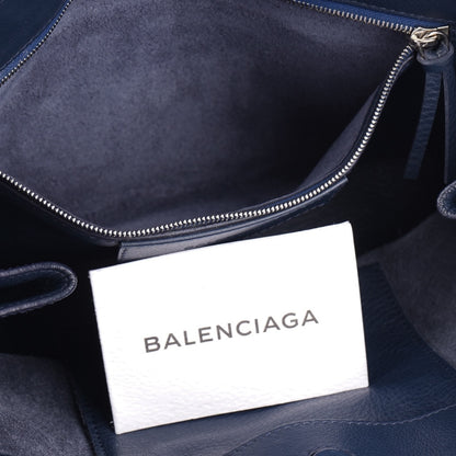 Balenciaga Blue Leather Paper Handbag
