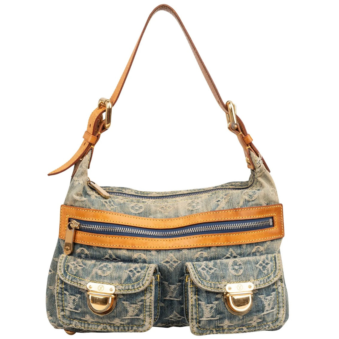 Louis Vuitton Monogram Denim Baggy PM Shoulder Bag