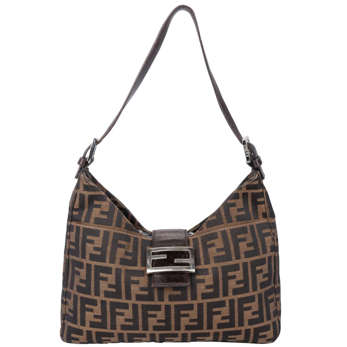 Fendi FF Monogram Baguette Shoulder Bag