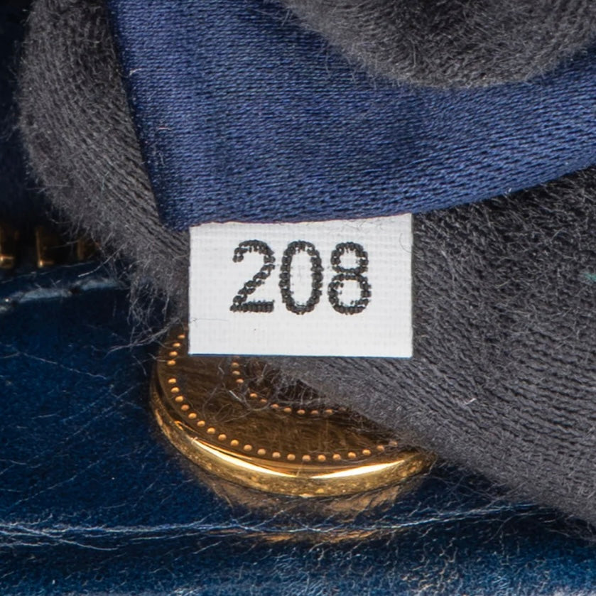 Miu Miu Blue Leather City Handbag