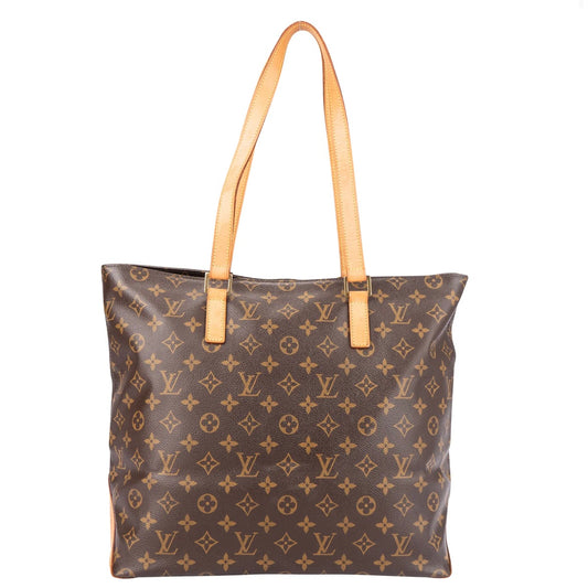 Louis Vuitton Canvas Monogram Cabas Mezzo Shoulder Bag