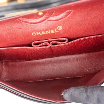 Chanel Quilted Lambskin 24K Gold Medium Double Flap Crossbody Bag
