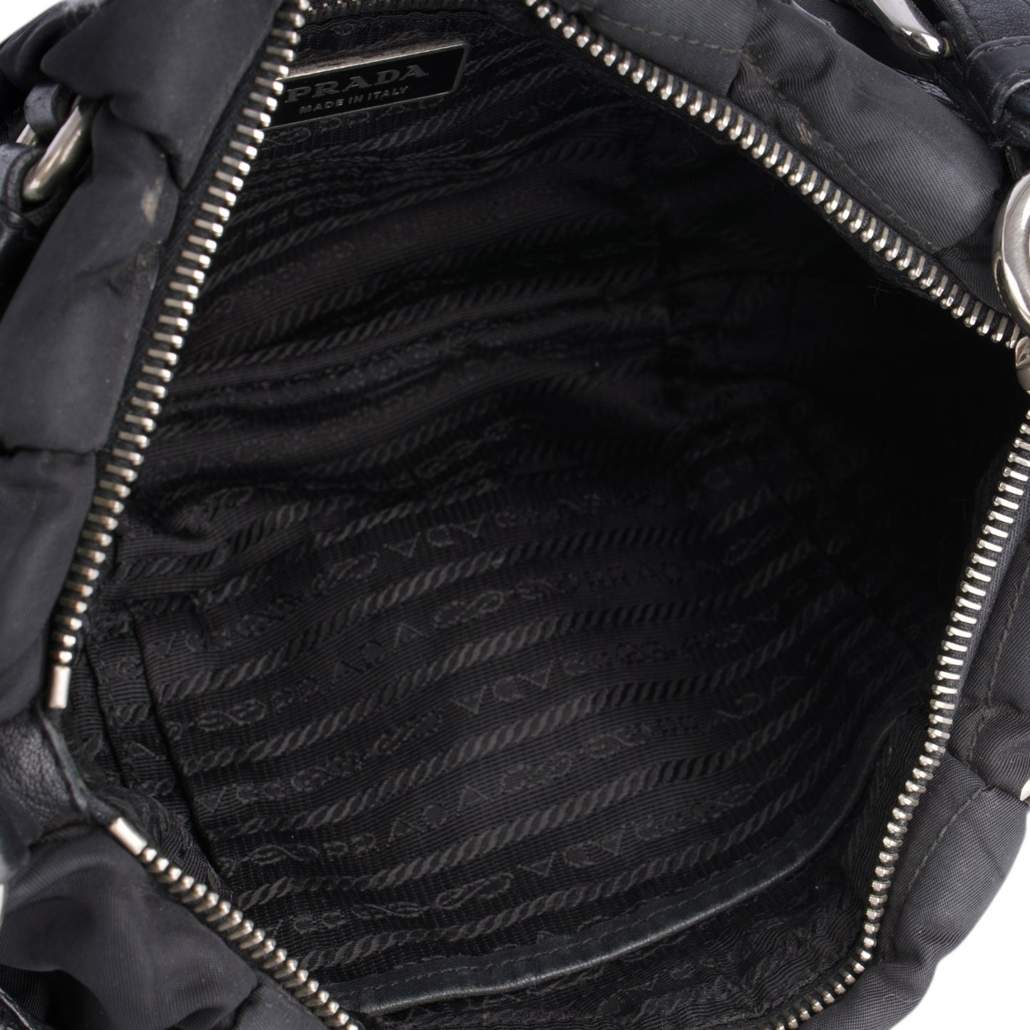 Prada Black Nylon Puffer Shoulder Bag