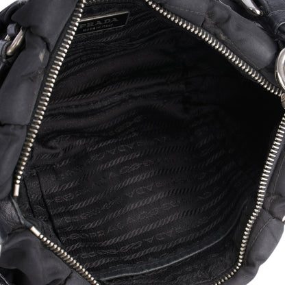 Prada Black Nylon Puffer Shoulder Bag