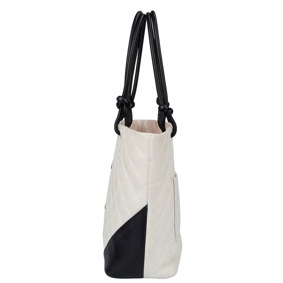 Chanel Quilted Bicolor Lambskin Cambon Handbag