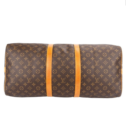 Louis Vuitton Monogram Canvas Keepall 55 Shoulder Travel Bag