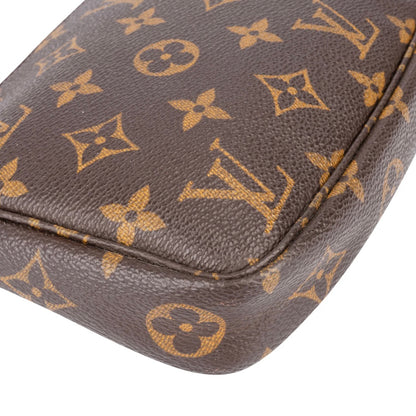 Louis Vuitton Canvas Monogram Pochette Accessory Handbag