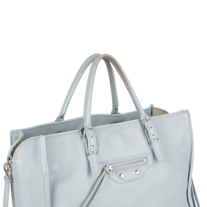 Balenciaga Blue Leather City Handbag