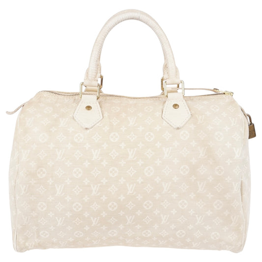 Louis Vuitton Mini Lin Monogram Speedy 30 Handbag