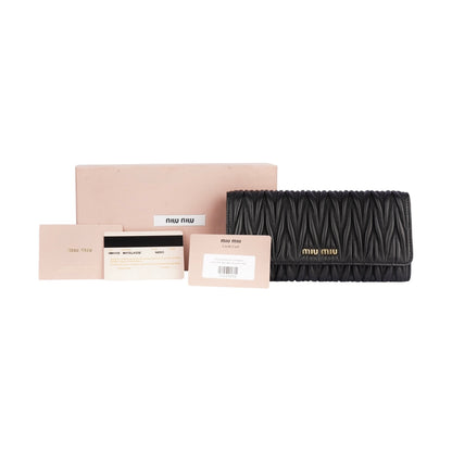 Miu Miu Quilted Leather Wallet
