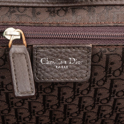 Christian Dior Quilted Cannage Leather D Buckle Shopping Tote Handbag