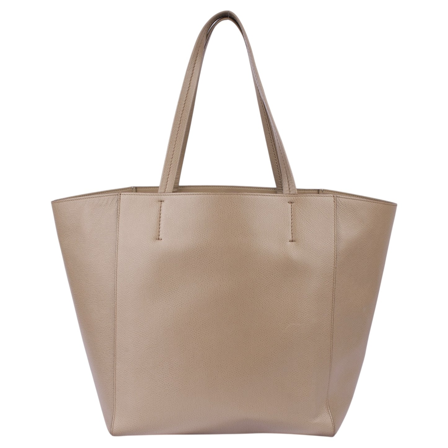 Celine Leather Cabas Shopper Bag