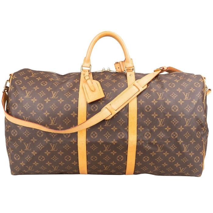 Louis Vuitton Monogram Canvas Keepall 60 Shoulder Travel Bag