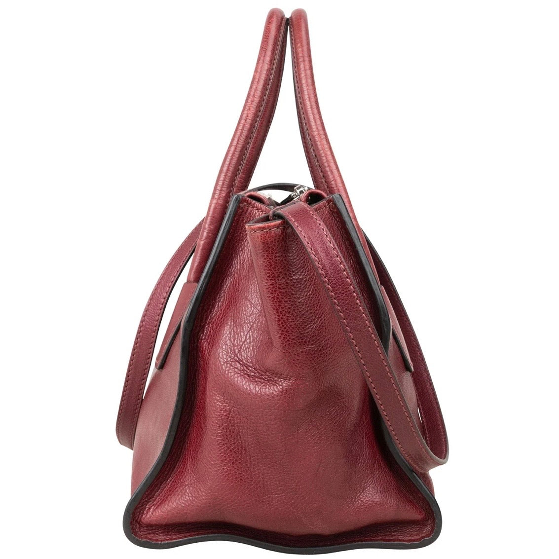 Prada Glace Calf Leather Twin
Pocket Shopper Handbag