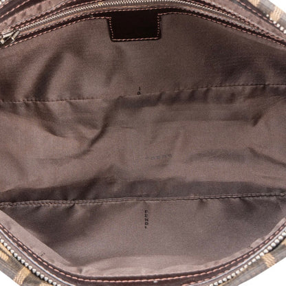 Fendi FF Monogram Baguette Buckle Shoulder Bag