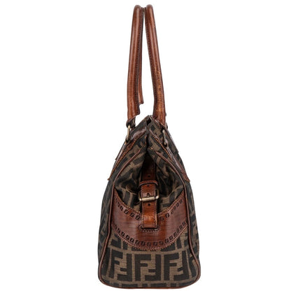 Fendi Monogram FF Zucca Canvas Villa Borghese Star Handbag