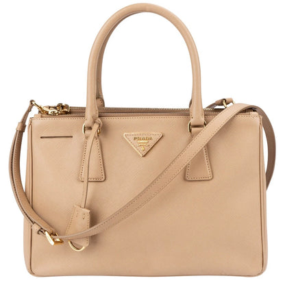Prada Beige Saffiano
Leather Galleria Handbag