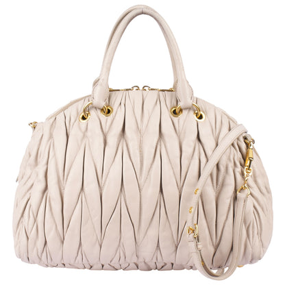 Miu Miu Quilted Leather Handbag