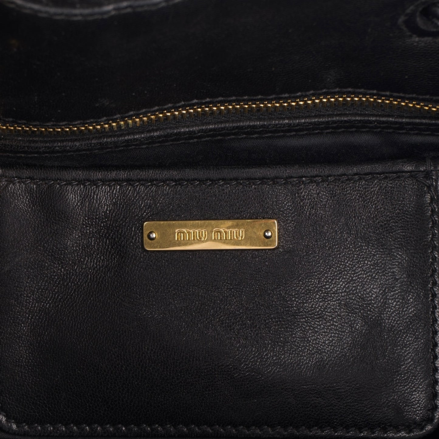 Miu Miu Quilted Leather Bucket Bag
