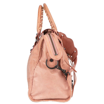 Balenciaga Pink Leather City Handbag