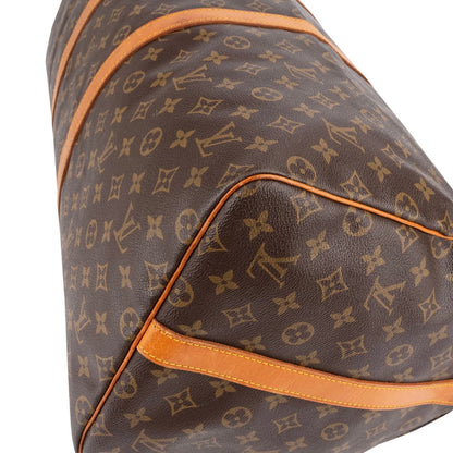 Louis Vuitton Monogram Canvas Keepall 55 Bandoulière Travel Bag