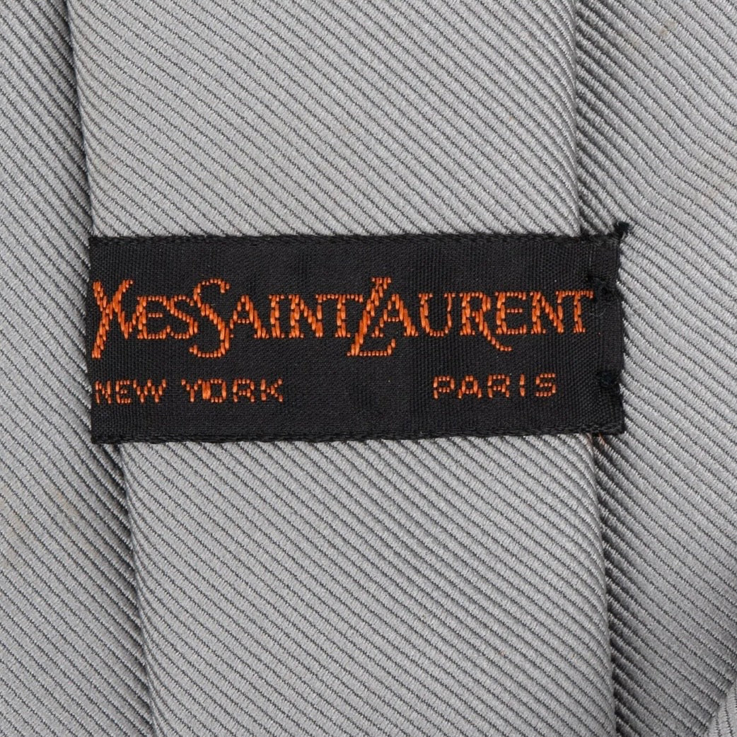 Yves Saint Laurent YSL Monogram Silk Tie