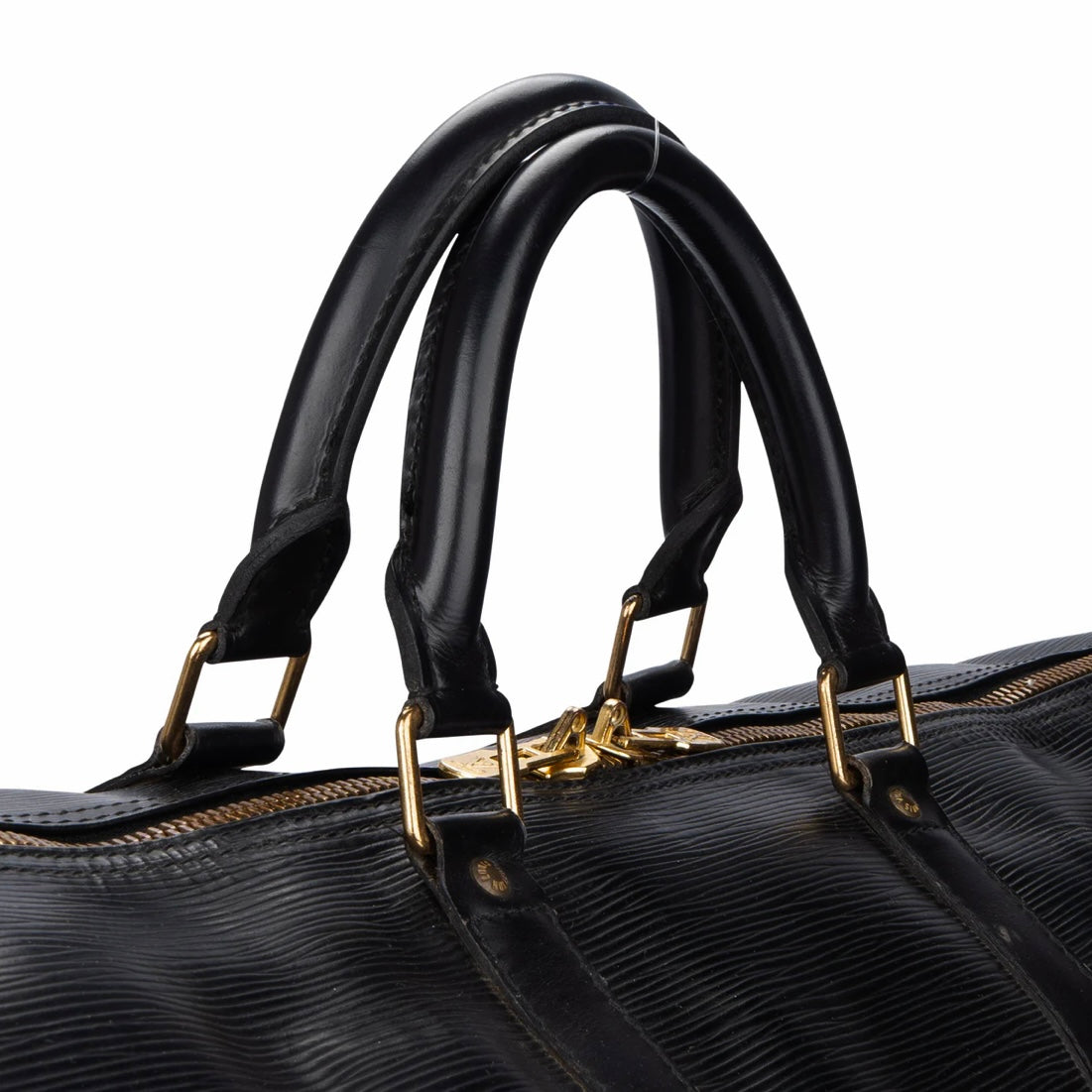 Louis Vuitton Noir Epi Leather Keepall 50