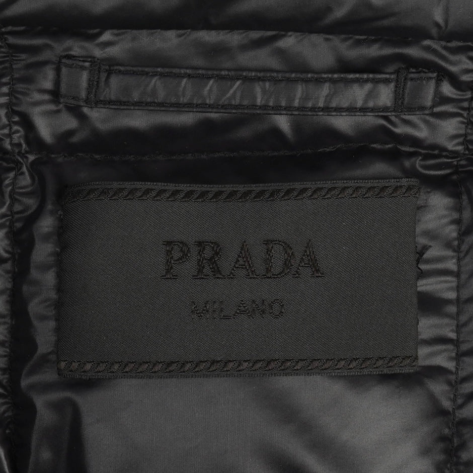 Prada Nylon Triangle Puffer Jacket