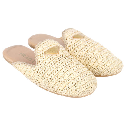 Prada Crocheted Mules