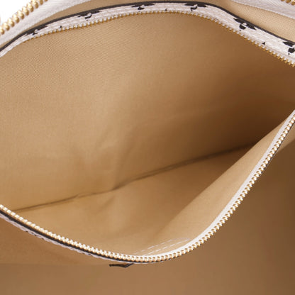 Louis Vuitton Khaki/White Limited Giant Monogram Keepall Bandouliere 50