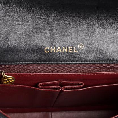 Chanel Quilted Lambskin 24K Gold Single Flap Crossbody Bag