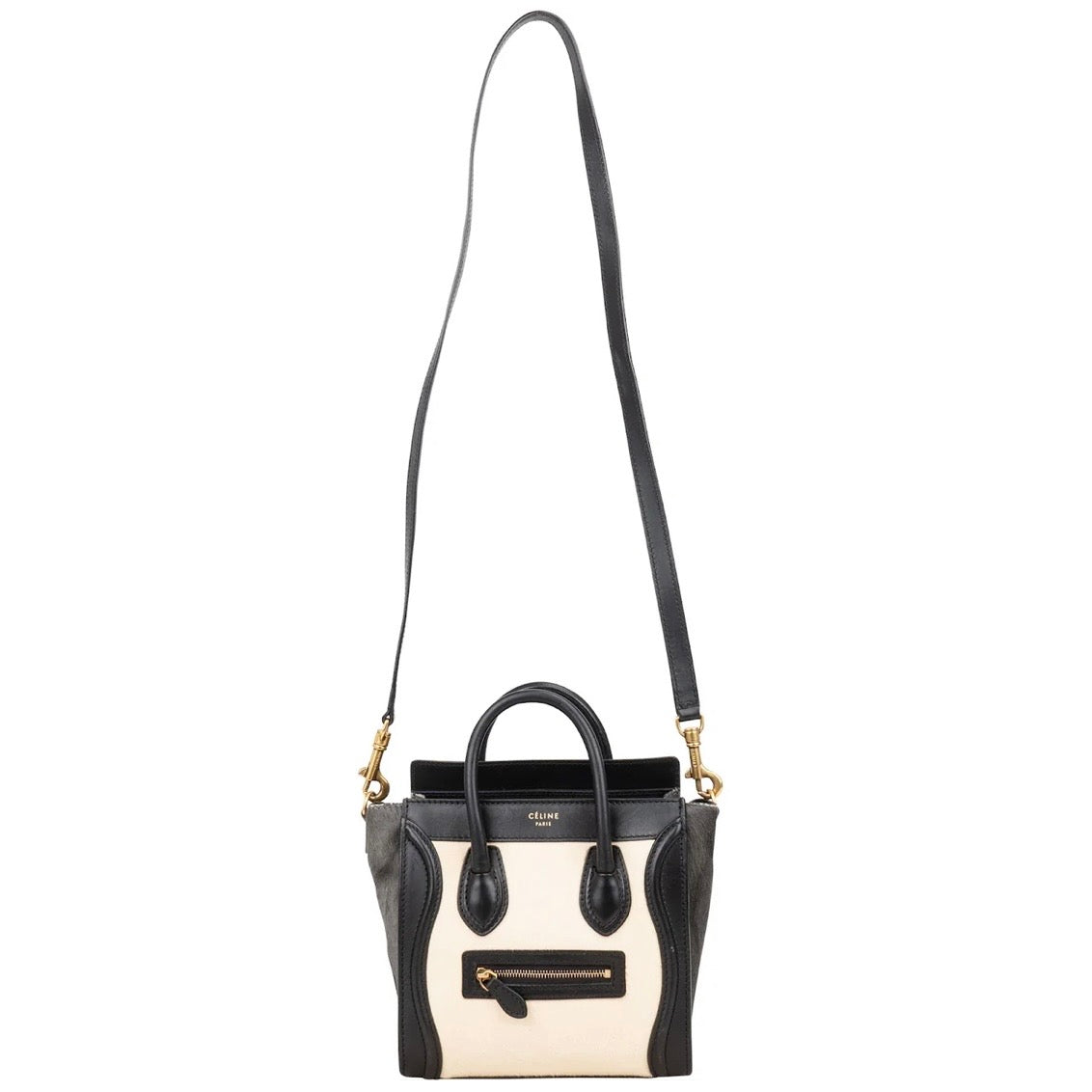 Céline Calf Hair Luggage Handbag