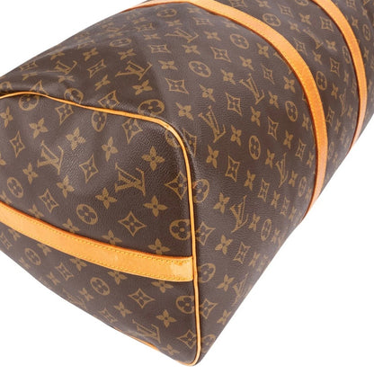 Louis Vuitton Monogram Canvas Keepall 55 Shoulder Travel Bag