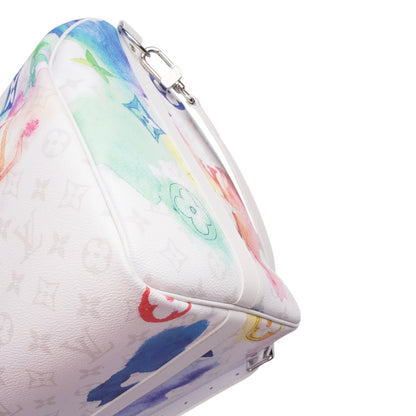 Louis Vuitton Canvas Monogram Limited Watercolor Keepall 50 Bandouliere