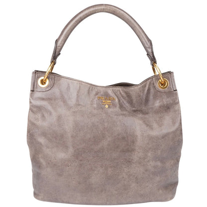 Prada Fumo Leather Vitello Handbag