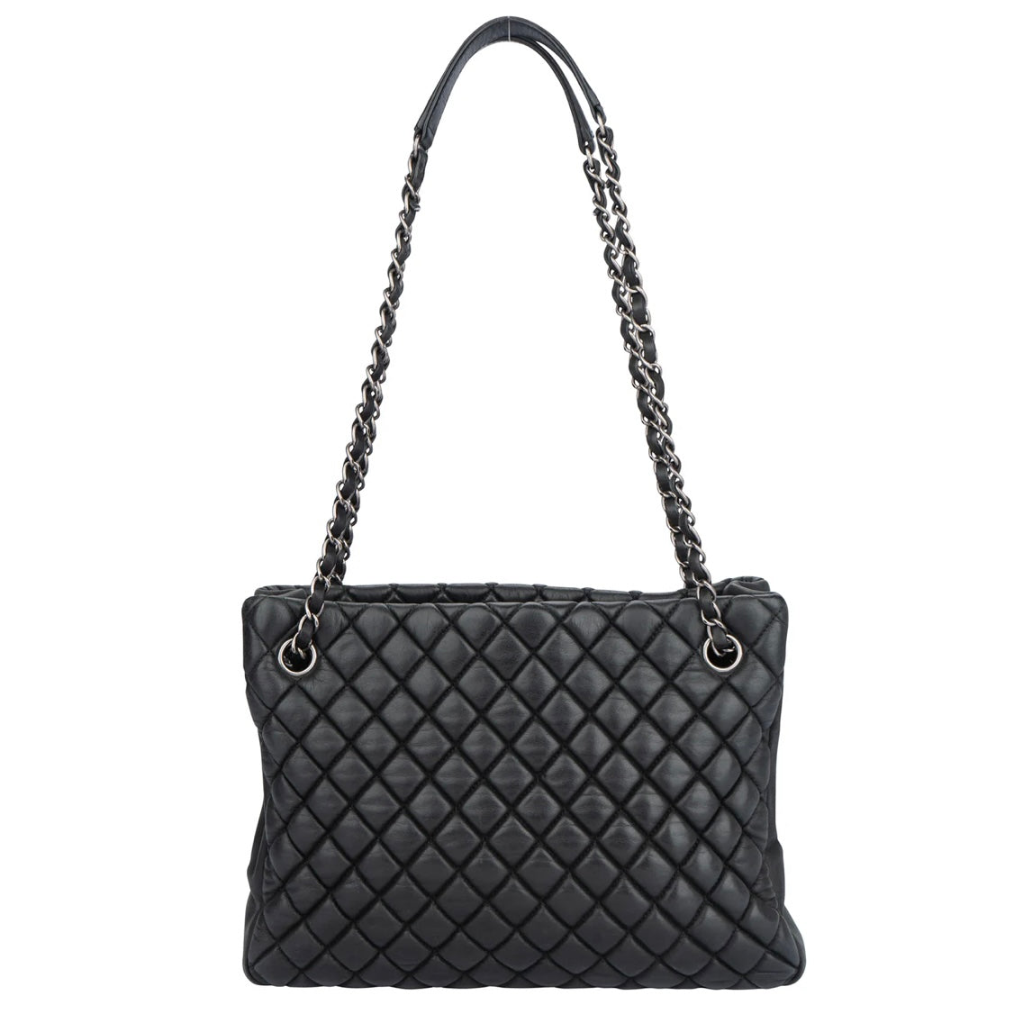 Chanel Quilted Lambskin Petit Shopper Shoulder Bag