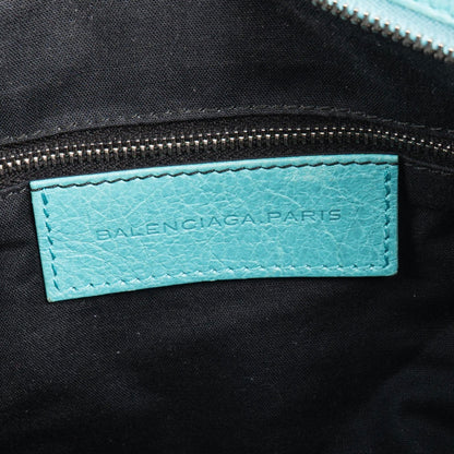 Balenciaga Blue Leather The City Handbag