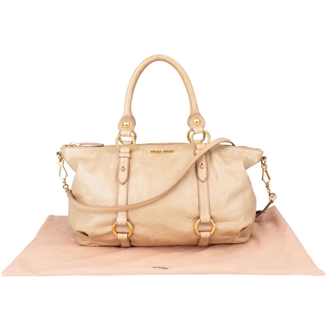 Miu Miu Leather City Handbag