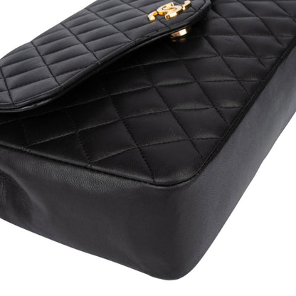 Chanel Quilted Lambskin Single Flap Shoulder Bag