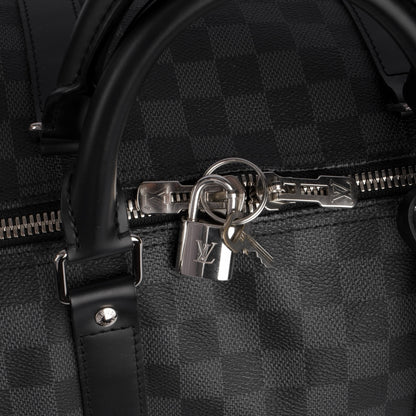 Louis Vuitton Monogram Damier Graphite Keepall 55 Bandoulière Travel Bag