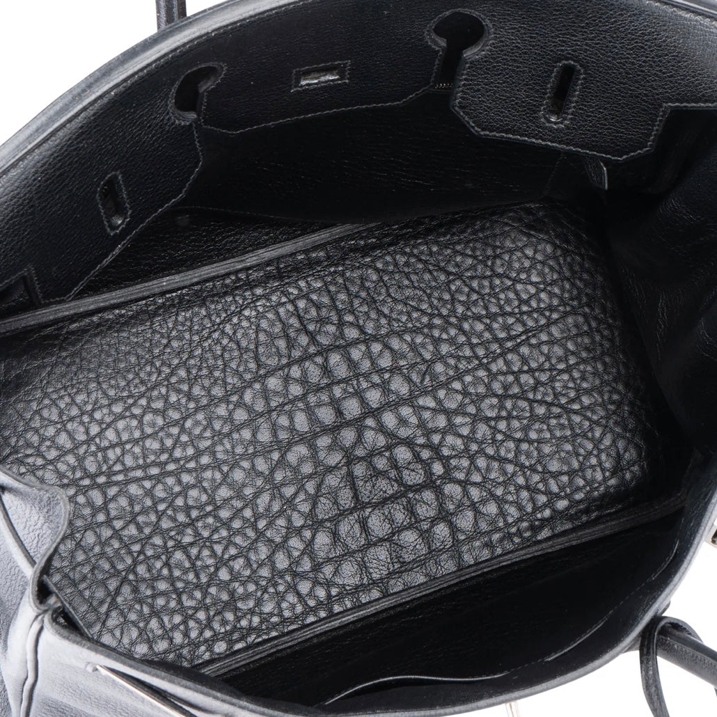 Hermès Noir Togo Leather Palladium Birkin 35 Handbag