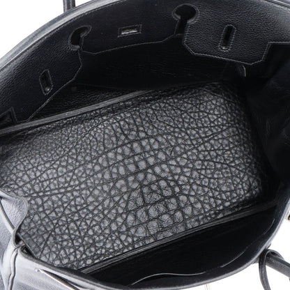 Hermès Noir Togo Leather Palladium Birkin 35 Handbag
