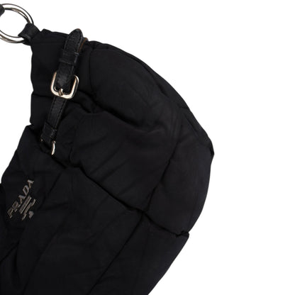 Prada Black Nylon Puffer Shoulder Bag