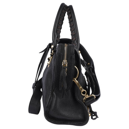 Balenciaga Black Leather City Handbag