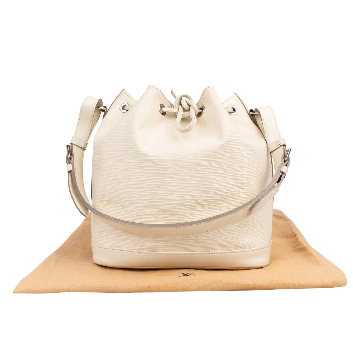 Louis Vuitton Blanco Epi Leather NM Noé Small Shoulder Bag